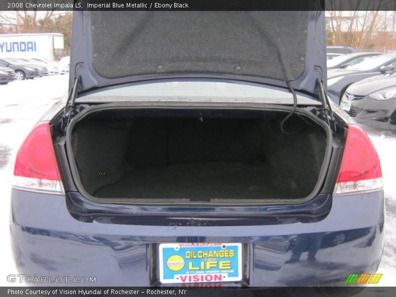 Imperial Blue Metallic / Ebony Black 2008 Chevrolet Impala LS