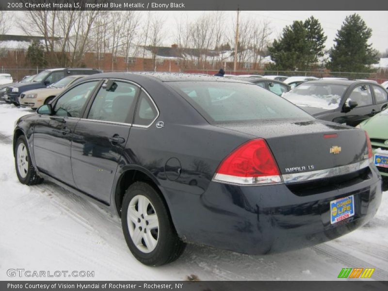 Imperial Blue Metallic / Ebony Black 2008 Chevrolet Impala LS
