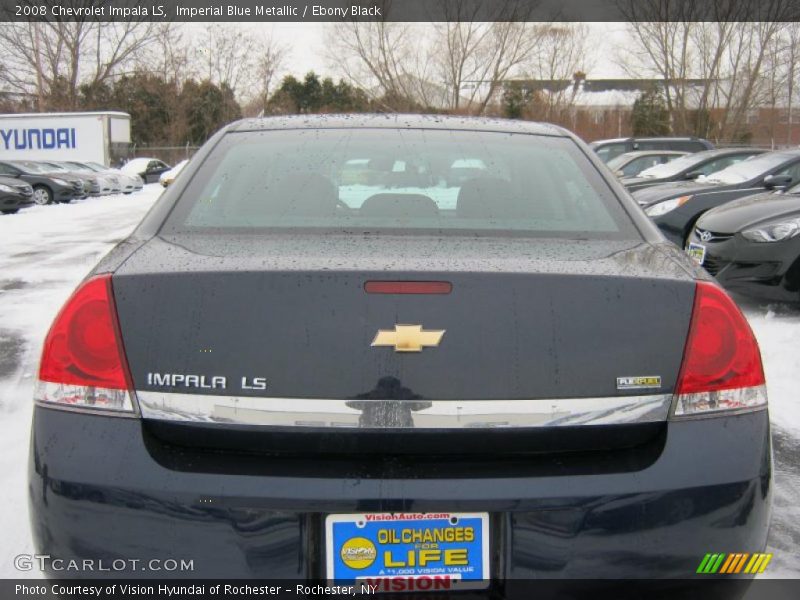 Imperial Blue Metallic / Ebony Black 2008 Chevrolet Impala LS