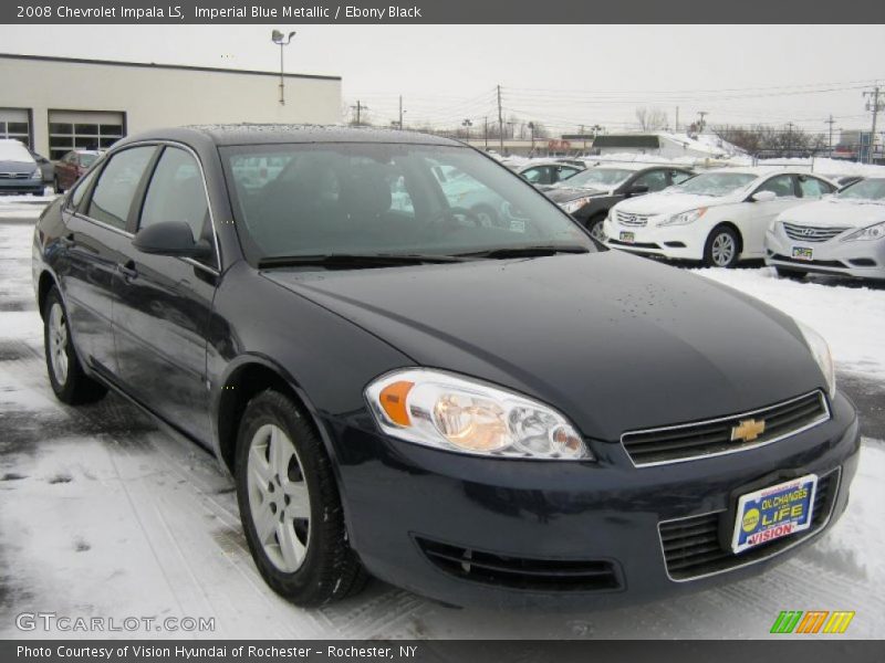 Imperial Blue Metallic / Ebony Black 2008 Chevrolet Impala LS
