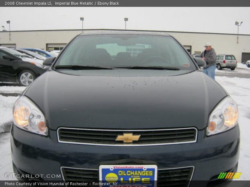 Imperial Blue Metallic / Ebony Black 2008 Chevrolet Impala LS