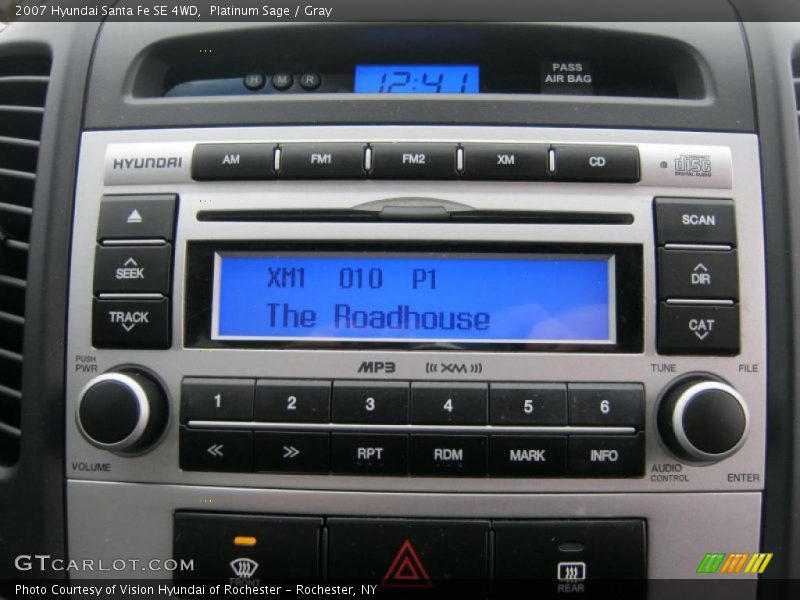 Platinum Sage / Gray 2007 Hyundai Santa Fe SE 4WD