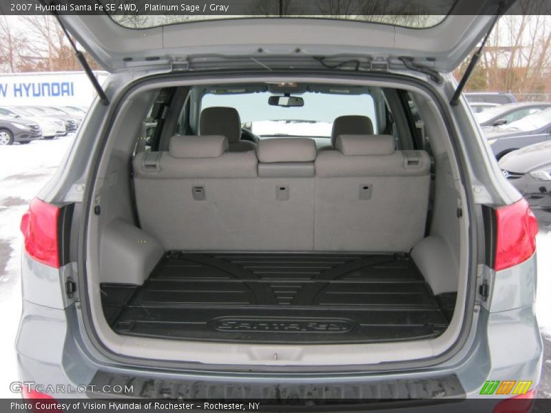 Platinum Sage / Gray 2007 Hyundai Santa Fe SE 4WD