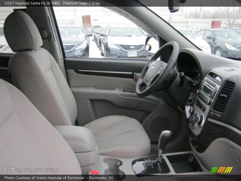 Platinum Sage / Gray 2007 Hyundai Santa Fe SE 4WD