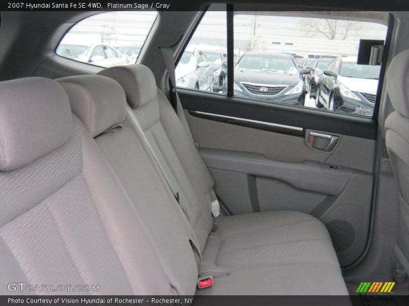 Platinum Sage / Gray 2007 Hyundai Santa Fe SE 4WD