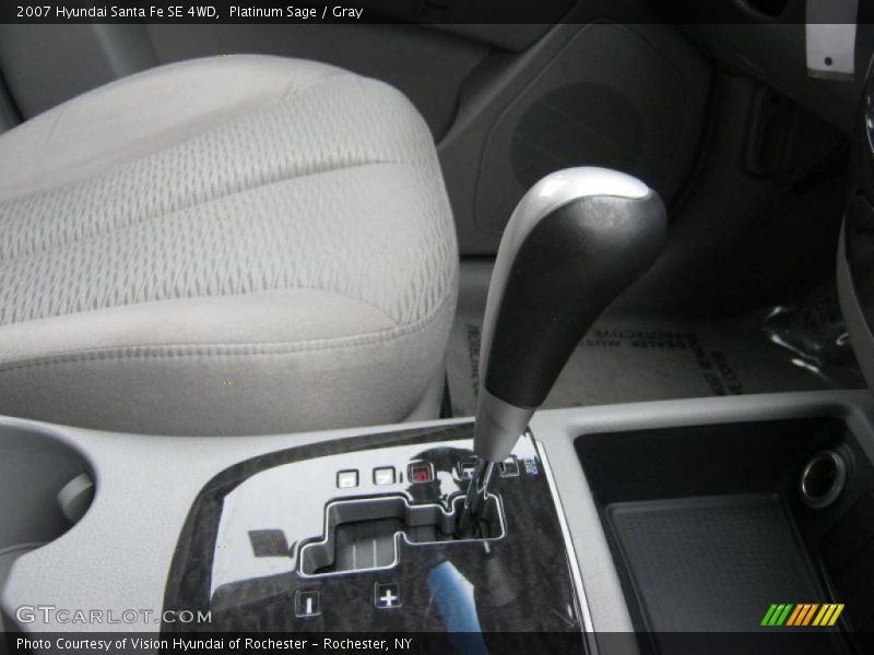 Platinum Sage / Gray 2007 Hyundai Santa Fe SE 4WD