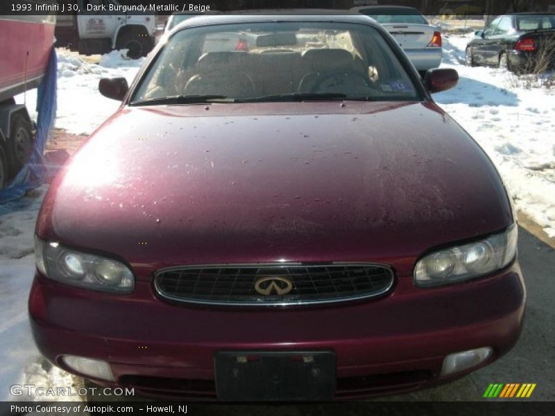 Dark Burgundy Metallic / Beige 1993 Infiniti J 30