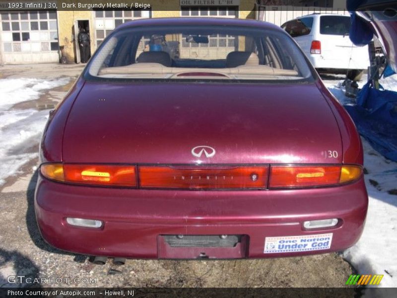 Dark Burgundy Metallic / Beige 1993 Infiniti J 30