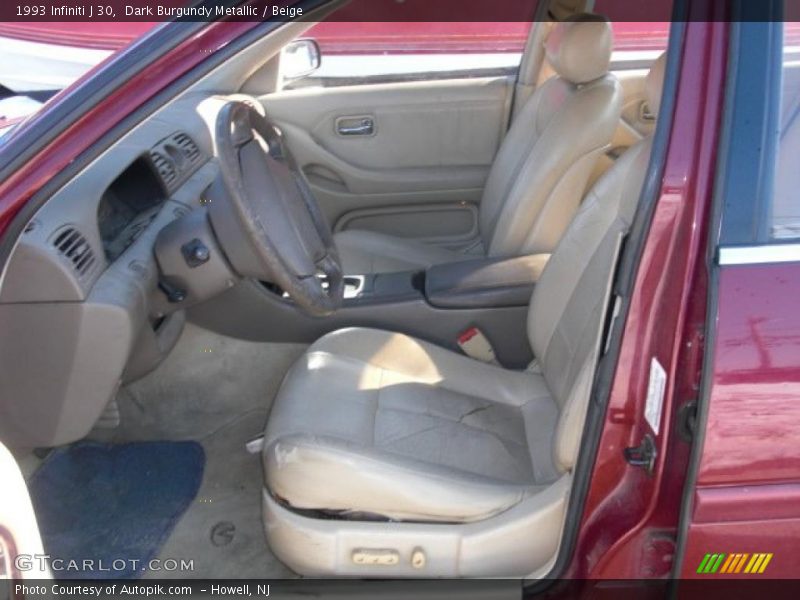 Dark Burgundy Metallic / Beige 1993 Infiniti J 30