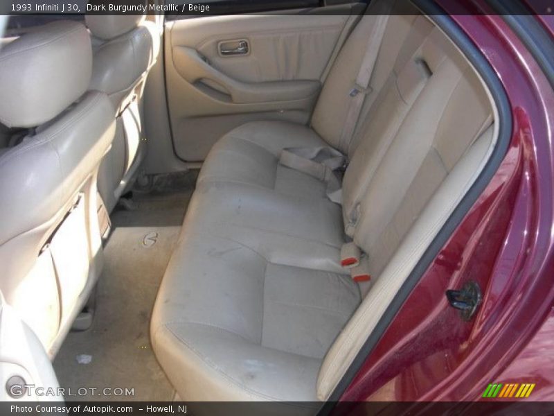 Dark Burgundy Metallic / Beige 1993 Infiniti J 30