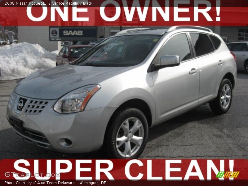 Silver Ice Metallic / Black 2008 Nissan Rogue SL