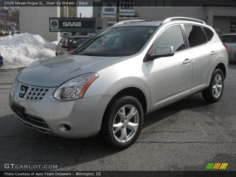 Silver Ice Metallic / Black 2008 Nissan Rogue SL