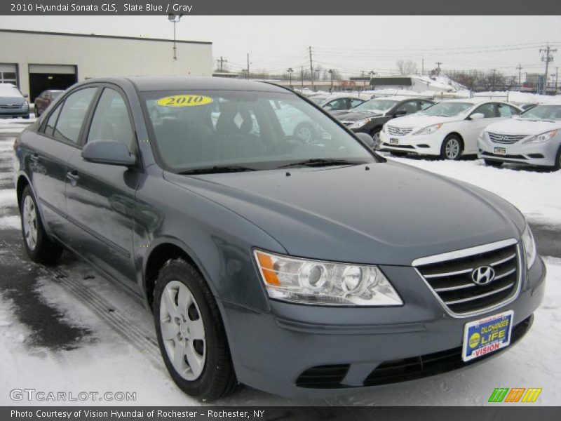 Slate Blue / Gray 2010 Hyundai Sonata GLS