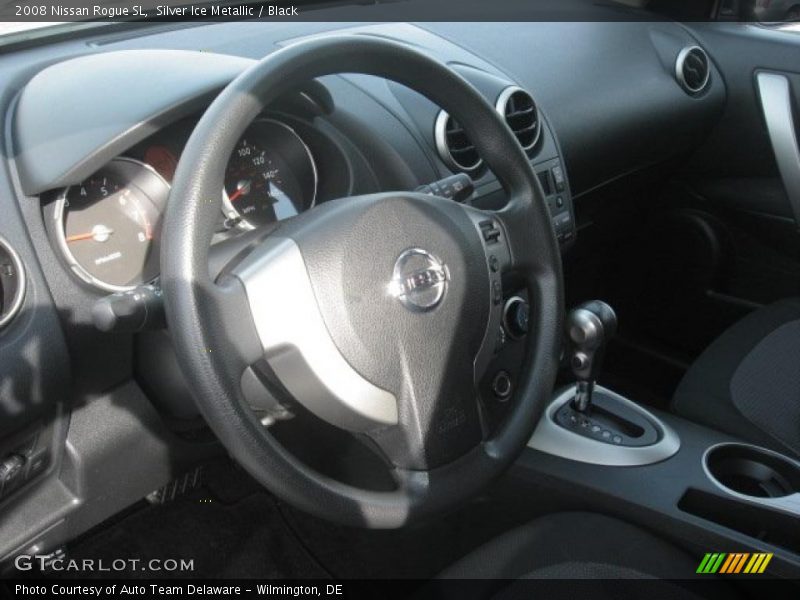 Silver Ice Metallic / Black 2008 Nissan Rogue SL