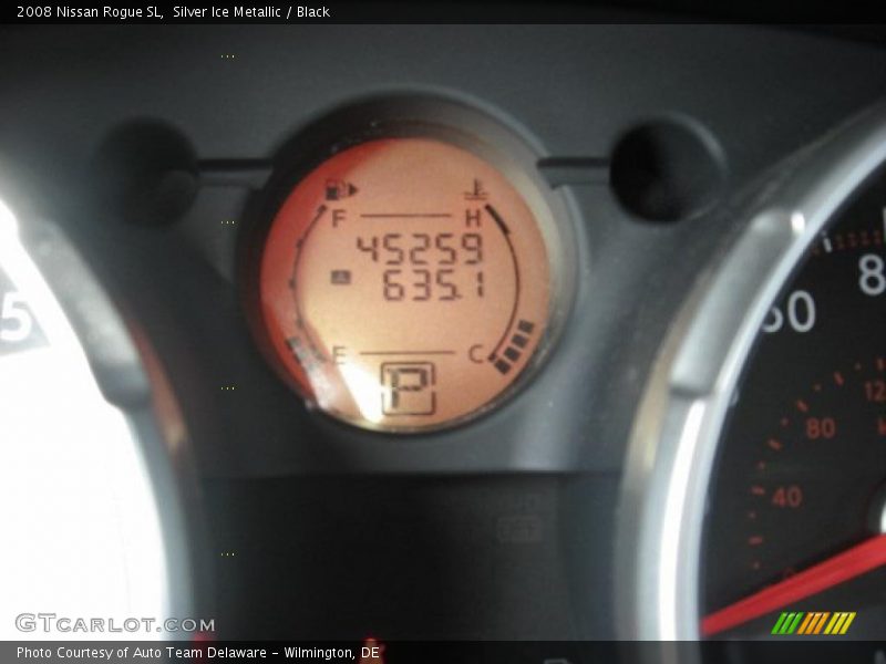 Silver Ice Metallic / Black 2008 Nissan Rogue SL