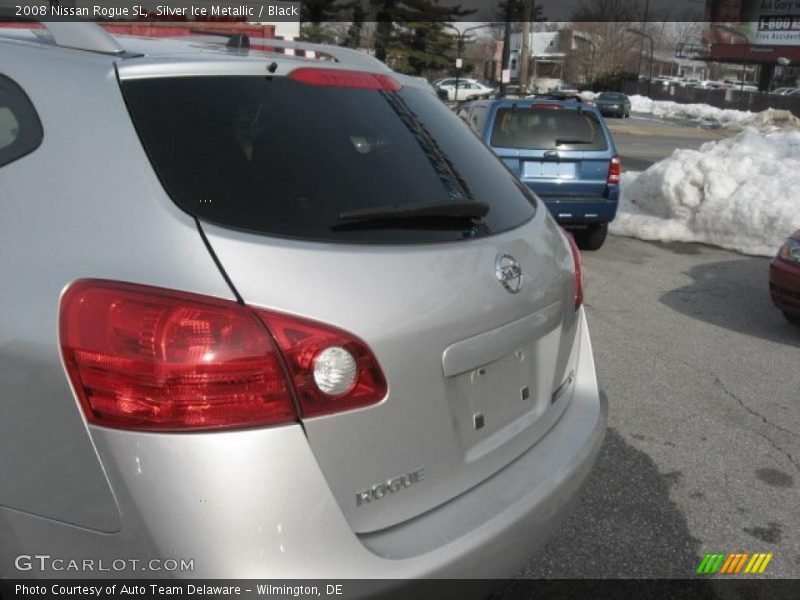 Silver Ice Metallic / Black 2008 Nissan Rogue SL