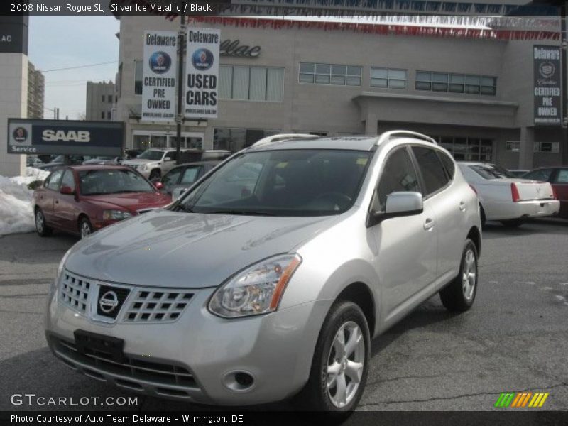 Silver Ice Metallic / Black 2008 Nissan Rogue SL