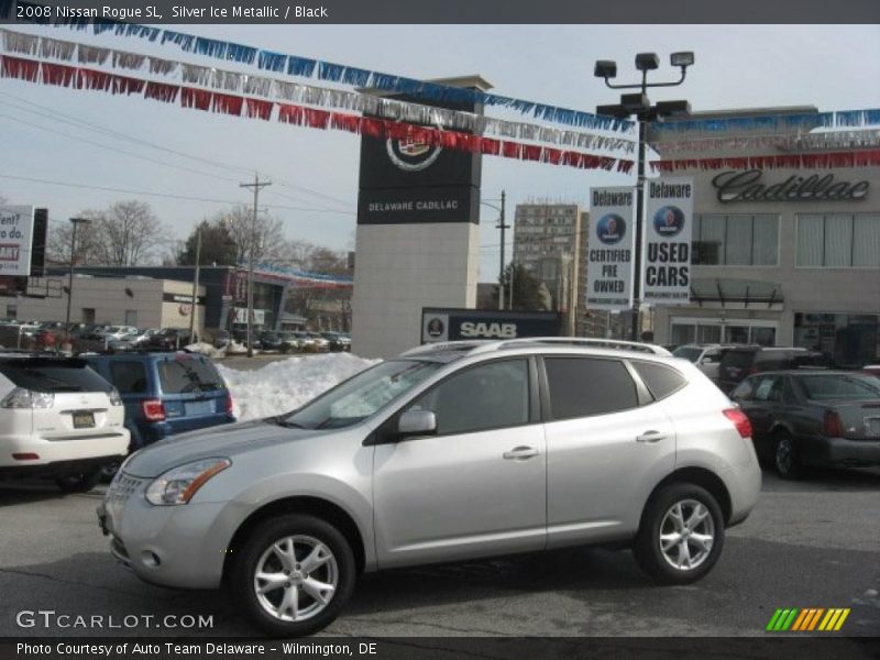 Silver Ice Metallic / Black 2008 Nissan Rogue SL