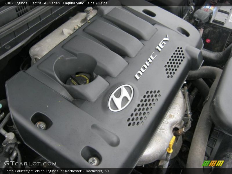 Laguna Sand Beige / Beige 2007 Hyundai Elantra GLS Sedan