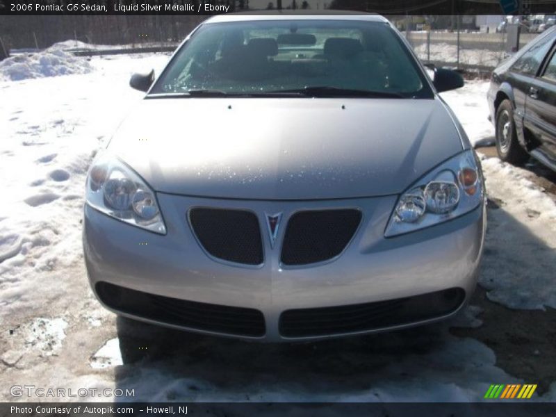 Liquid Silver Metallic / Ebony 2006 Pontiac G6 Sedan