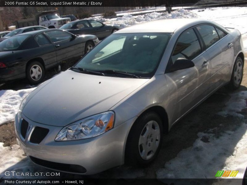 Liquid Silver Metallic / Ebony 2006 Pontiac G6 Sedan