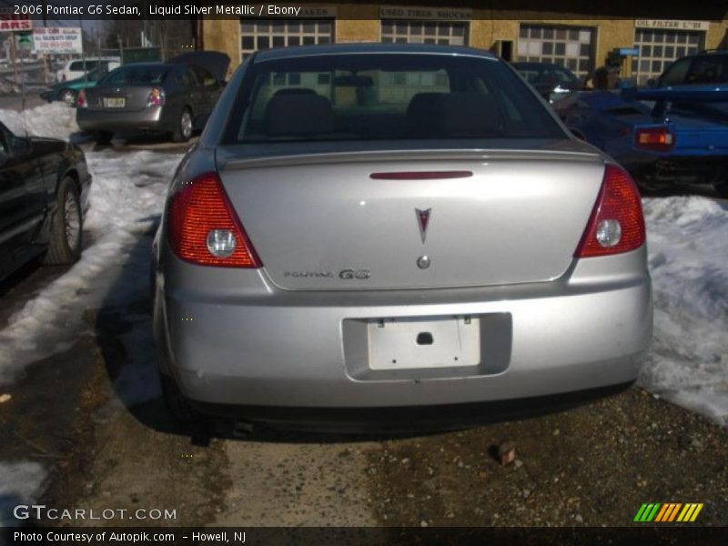 Liquid Silver Metallic / Ebony 2006 Pontiac G6 Sedan