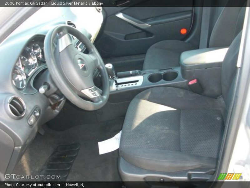 Liquid Silver Metallic / Ebony 2006 Pontiac G6 Sedan