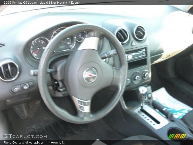 Liquid Silver Metallic / Ebony 2006 Pontiac G6 Sedan