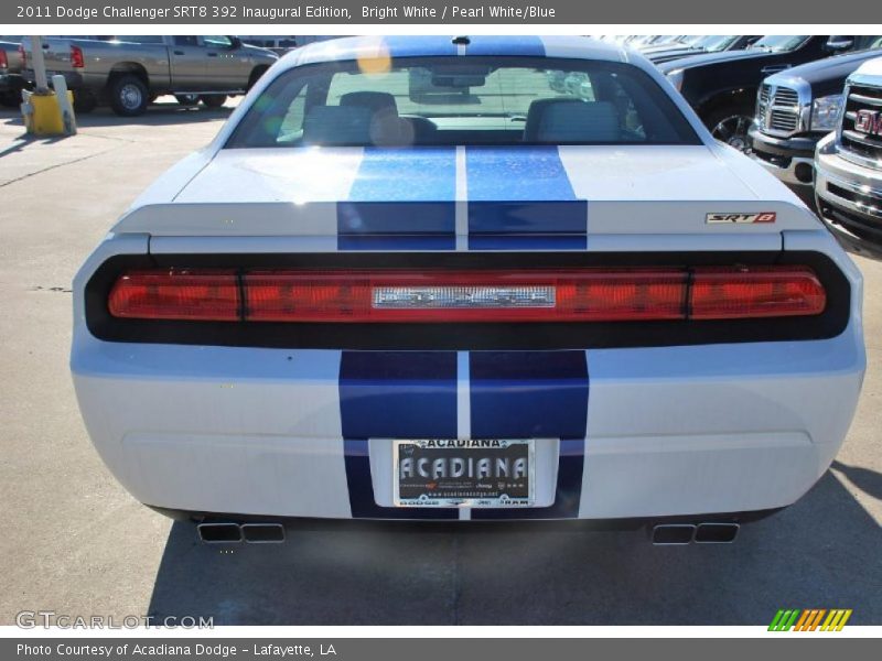 Bright White / Pearl White/Blue 2011 Dodge Challenger SRT8 392 Inaugural Edition