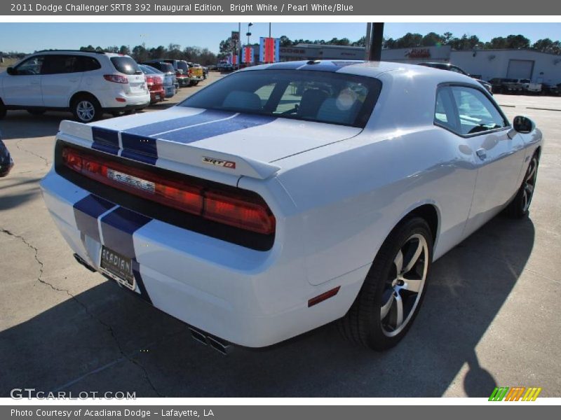 Bright White / Pearl White/Blue 2011 Dodge Challenger SRT8 392 Inaugural Edition