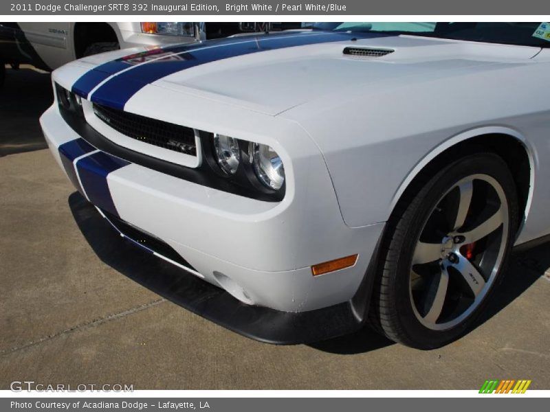 Bright White / Pearl White/Blue 2011 Dodge Challenger SRT8 392 Inaugural Edition