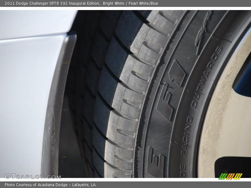 Bright White / Pearl White/Blue 2011 Dodge Challenger SRT8 392 Inaugural Edition