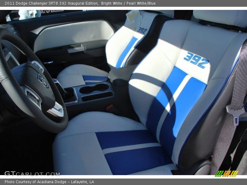  2011 Challenger SRT8 392 Inaugural Edition Pearl White/Blue Interior