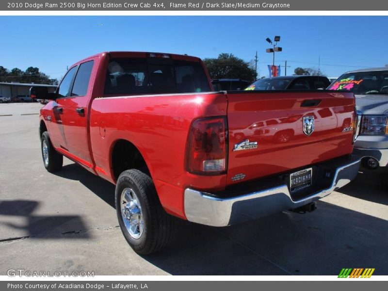 Flame Red / Dark Slate/Medium Graystone 2010 Dodge Ram 2500 Big Horn Edition Crew Cab 4x4