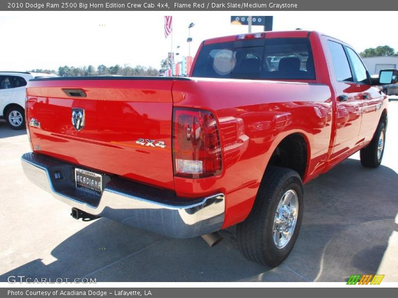 Flame Red / Dark Slate/Medium Graystone 2010 Dodge Ram 2500 Big Horn Edition Crew Cab 4x4