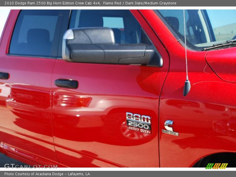 Flame Red / Dark Slate/Medium Graystone 2010 Dodge Ram 2500 Big Horn Edition Crew Cab 4x4