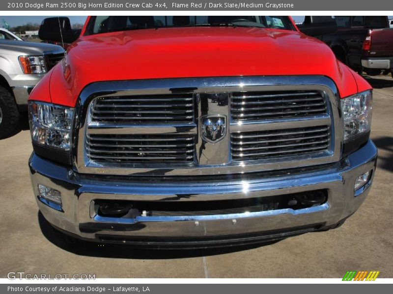 Flame Red / Dark Slate/Medium Graystone 2010 Dodge Ram 2500 Big Horn Edition Crew Cab 4x4