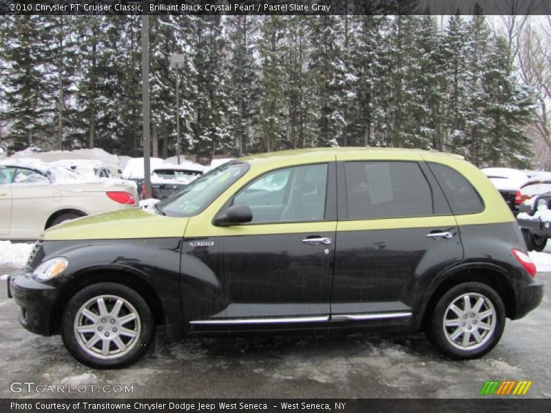Brilliant Black Crystal Pearl / Pastel Slate Gray 2010 Chrysler PT Cruiser Classic