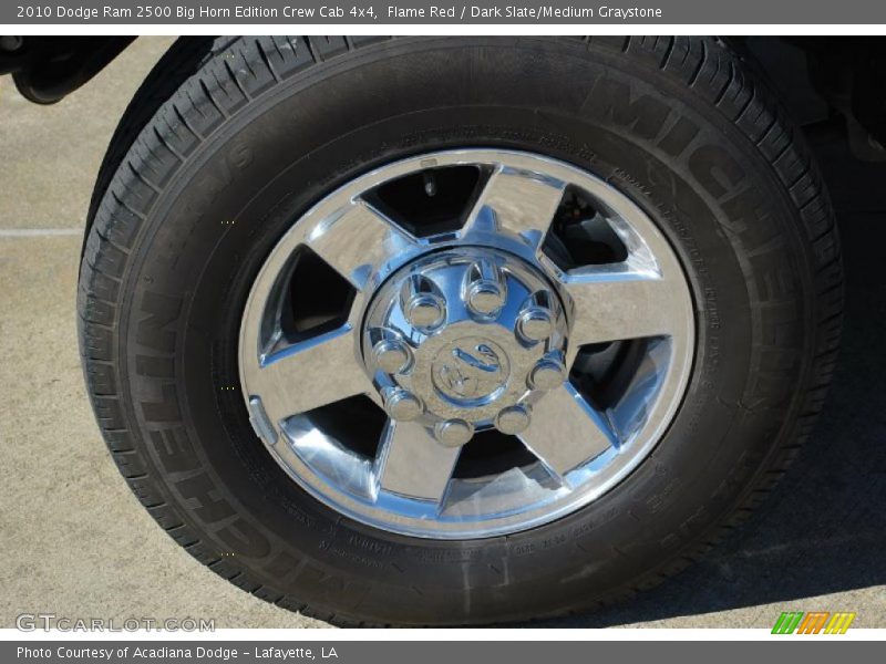 Flame Red / Dark Slate/Medium Graystone 2010 Dodge Ram 2500 Big Horn Edition Crew Cab 4x4