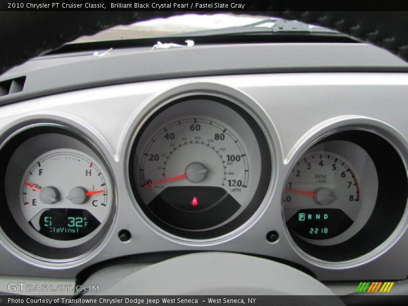 Brilliant Black Crystal Pearl / Pastel Slate Gray 2010 Chrysler PT Cruiser Classic