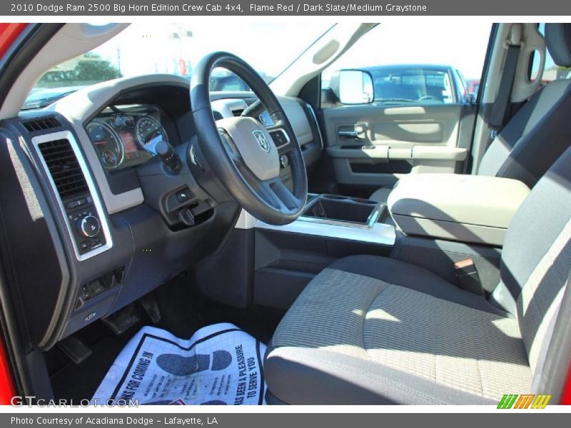 Flame Red / Dark Slate/Medium Graystone 2010 Dodge Ram 2500 Big Horn Edition Crew Cab 4x4