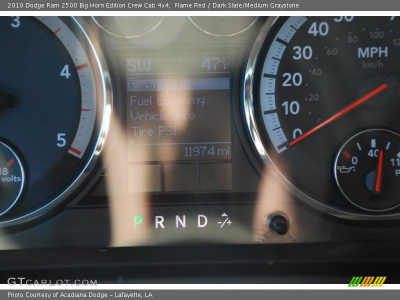 Flame Red / Dark Slate/Medium Graystone 2010 Dodge Ram 2500 Big Horn Edition Crew Cab 4x4