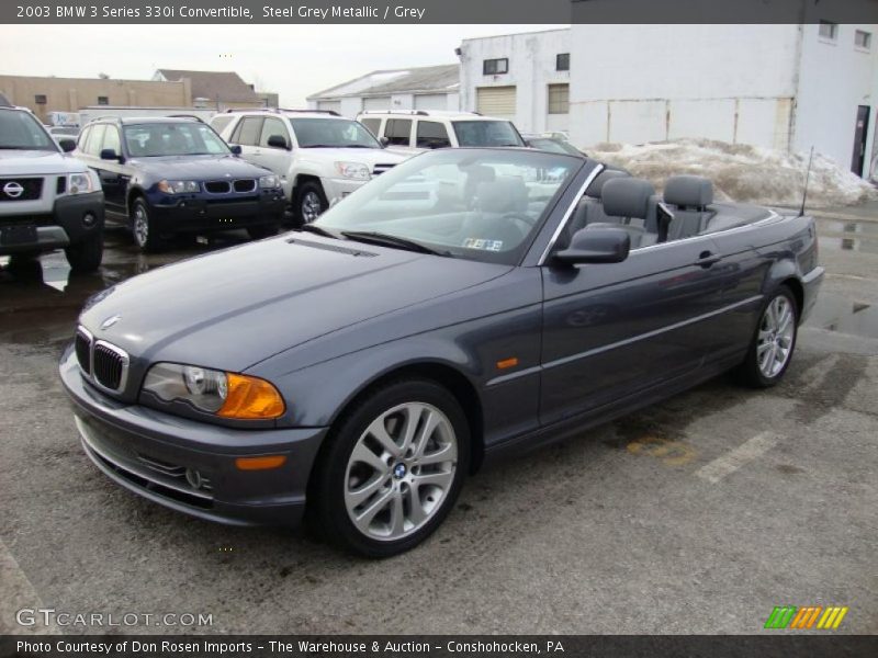 Front 3/4 View of 2003 3 Series 330i Convertible