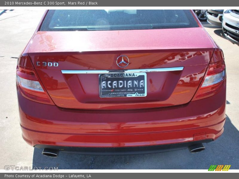 Mars Red / Black 2010 Mercedes-Benz C 300 Sport