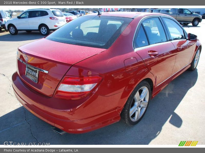 Mars Red / Black 2010 Mercedes-Benz C 300 Sport
