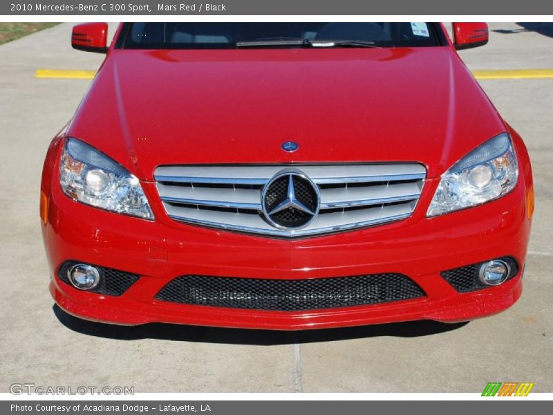 Mars Red / Black 2010 Mercedes-Benz C 300 Sport