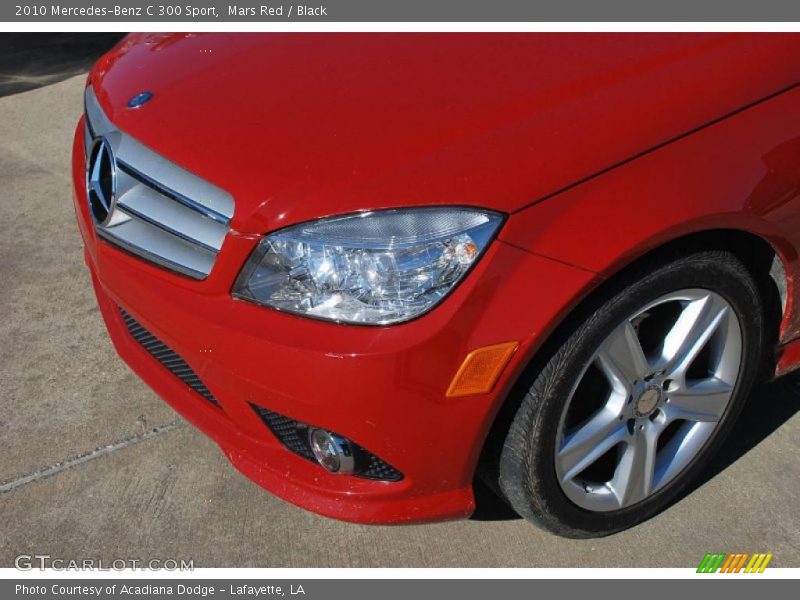 Mars Red / Black 2010 Mercedes-Benz C 300 Sport