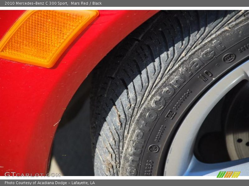 Mars Red / Black 2010 Mercedes-Benz C 300 Sport