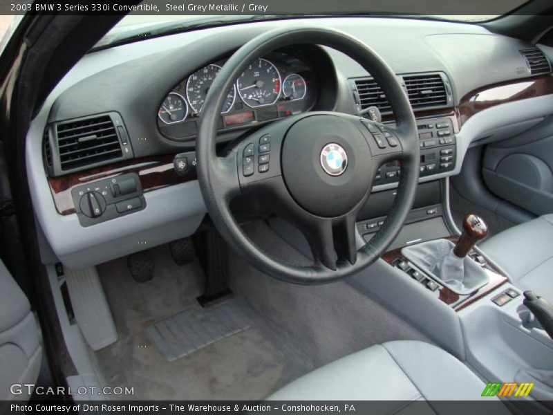 Grey Interior - 2003 3 Series 330i Convertible 