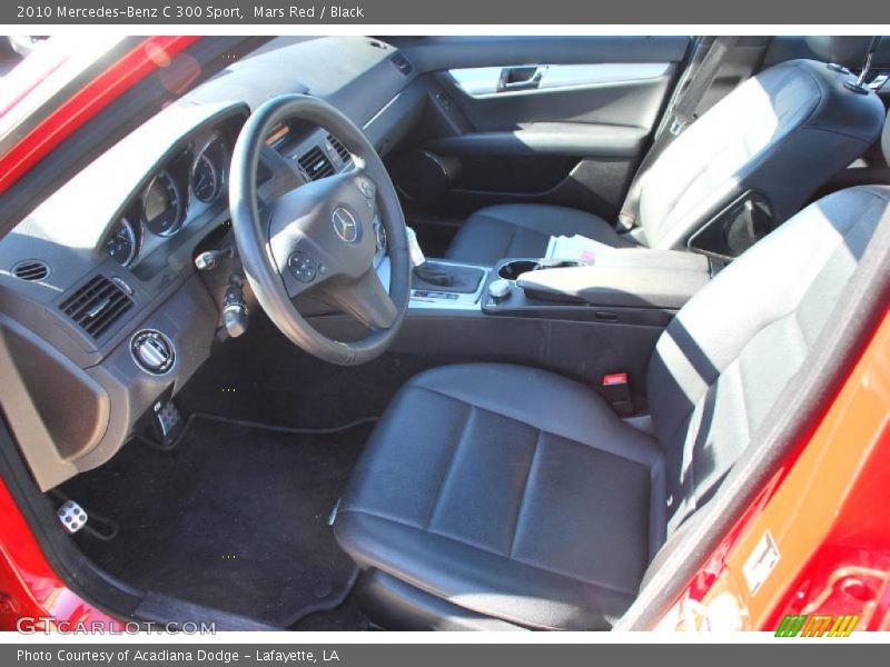 Mars Red / Black 2010 Mercedes-Benz C 300 Sport